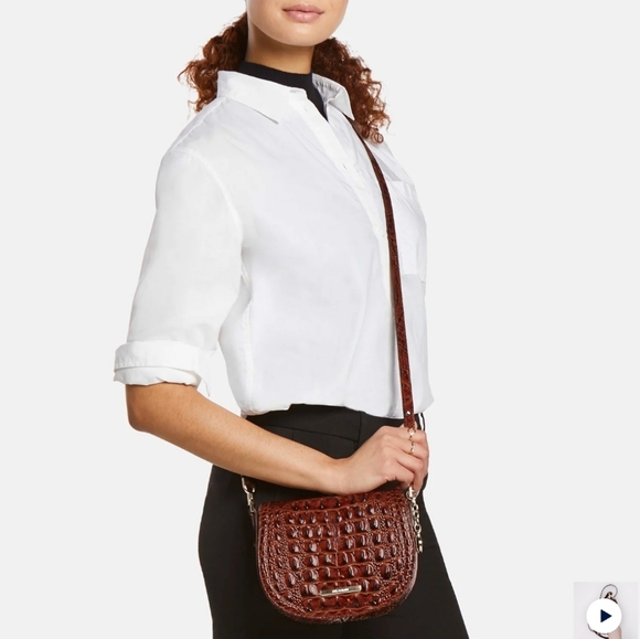 *NWT* Brahmin Briar Radiant Red Melbourne Crossbody Bag - Picture 10 of 11